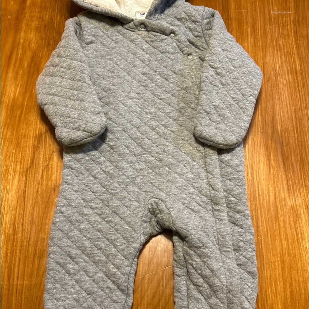 Carter's Quilted Gray Footie